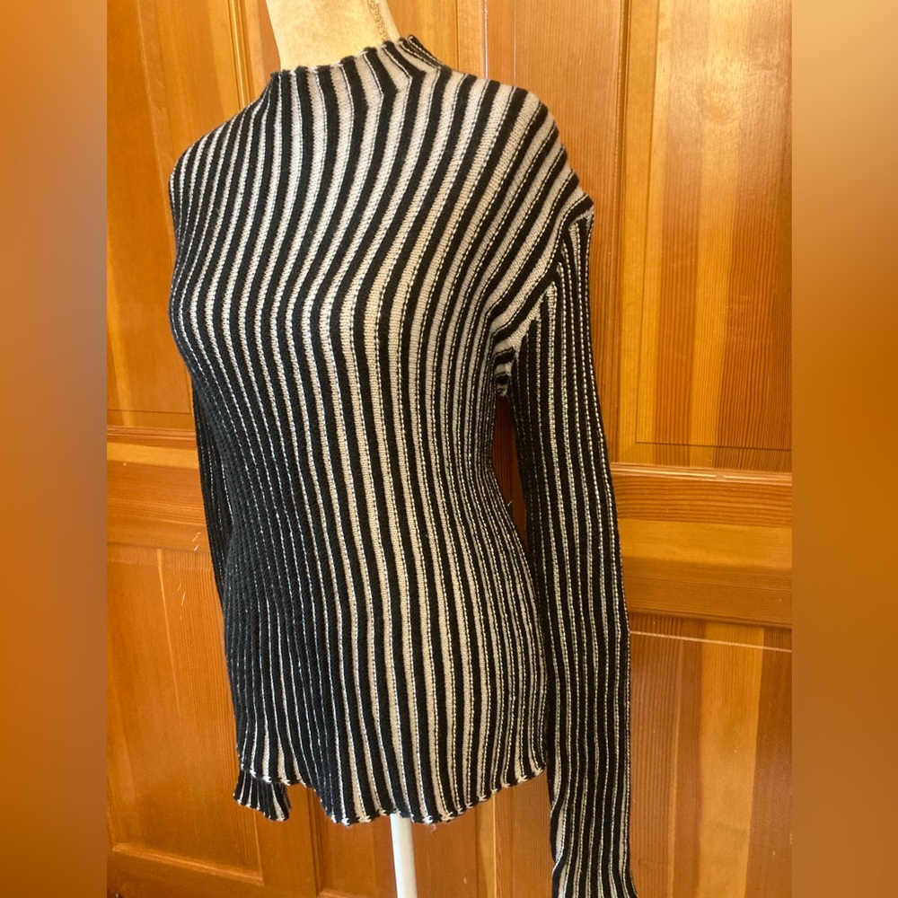 Slim Ribbed Stripe Sweater. - Picture 13 of 16